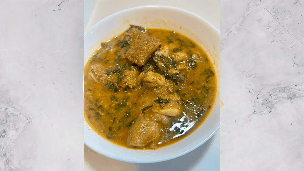 Ogbono soup with one swallow