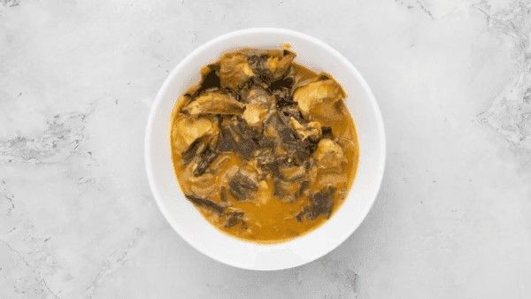 Oha soup with one swallow