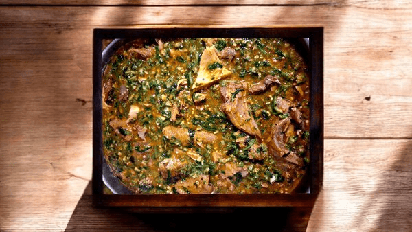 Okro soup with one swallow