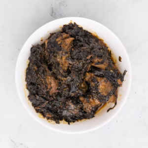Bitter leaf soup with one swallow