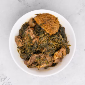 Vegetable soup with one swallow