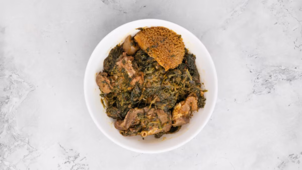 Vegetable soup with one swallow