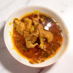 Banga (palmnut concentrate) soup with swallow